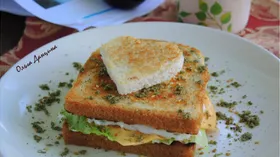 Рецепты с яйцом, сыром творожным и хлебом