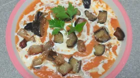 Суп из запеченных осенних овощей