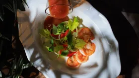 Рецепты с томатами и креветками