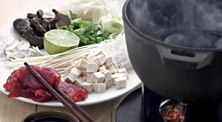 Сябу-сябу, пошаговый рецепт с фото на 910 ккал