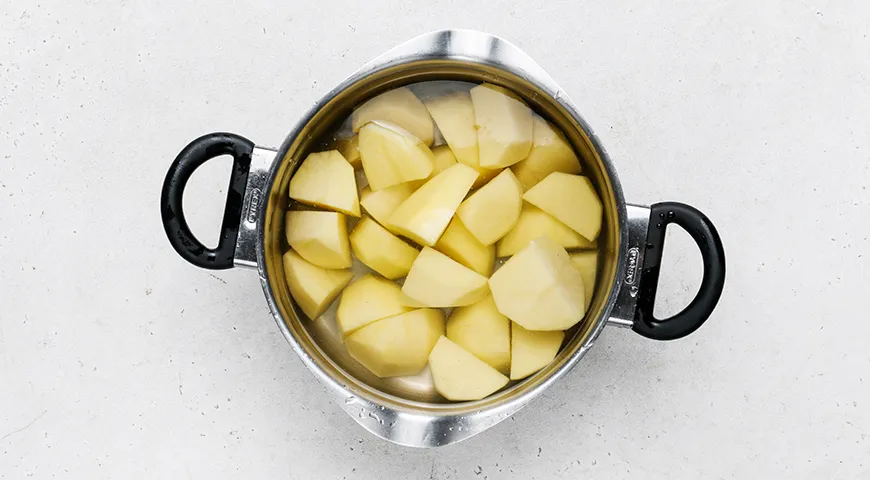 Обжаренное картофельное пюре с луком