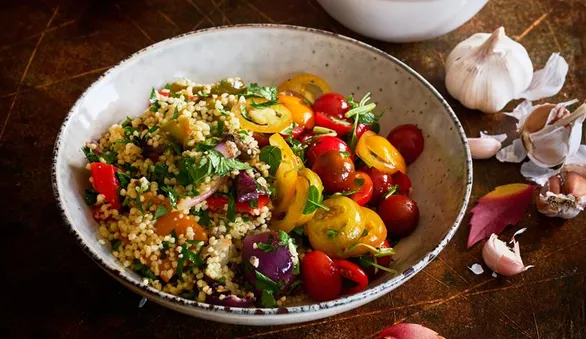 Кускус с запеченными овощами