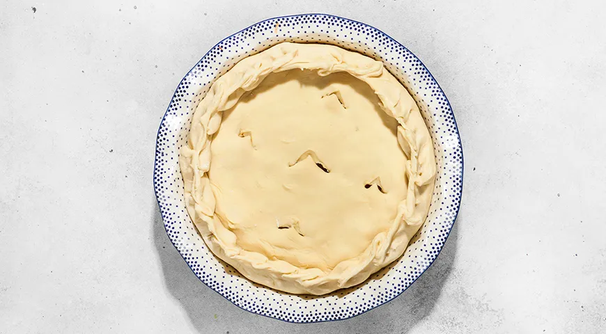 Пирог с курицей и картошкой в духовке