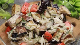 Рецепты на обед с баклажаном и салатом