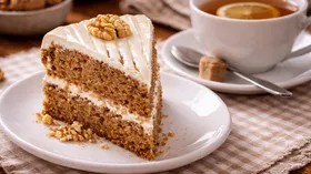 Торт с маскарпоне и орехами