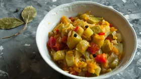 Кабачковая икра кусочками