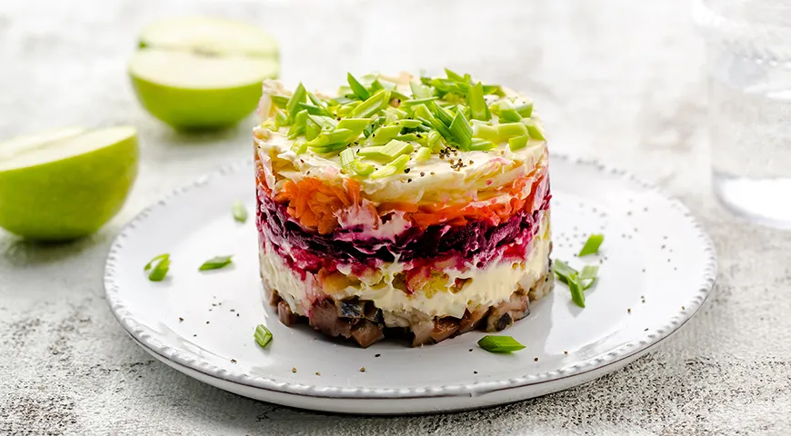 Селедка под шубой в кольце