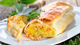 Штрудель с картошкой