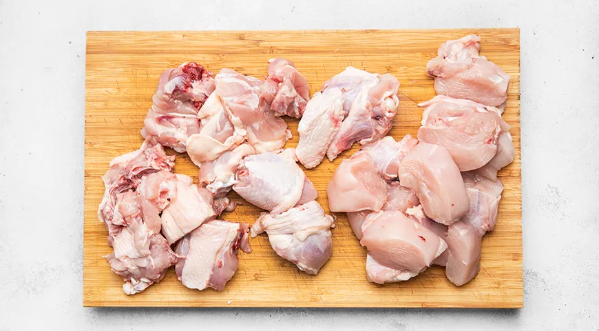 Чахохбили из курицы в казане