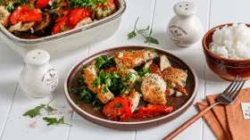 Индейка с баклажанами в духовке