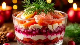 Салат «Форель под шубой»