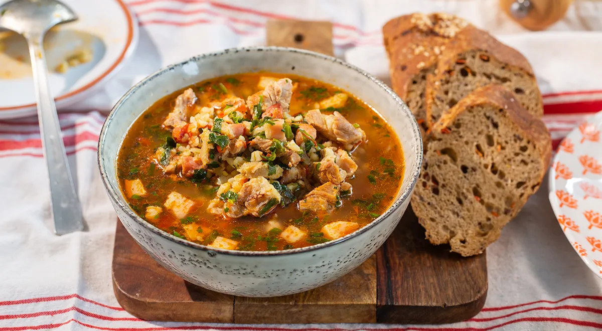 Харчо с булгуром