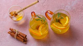 Согревающий имбирно-цитрусовый чай с медом