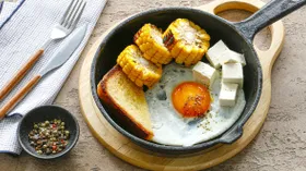 Рецепты с маслом растительным, яйцом куриным и хлебобулочными изделиями