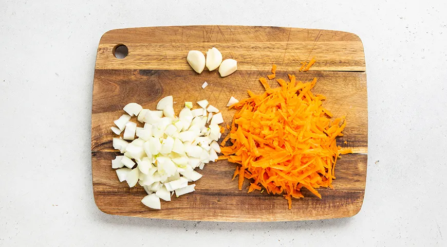 Рис с гречкой и фаршем