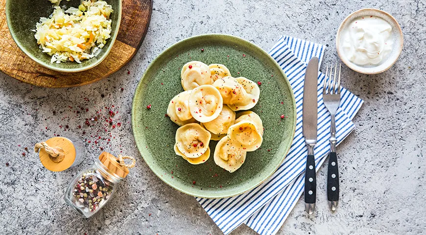 Пельмени с капустой