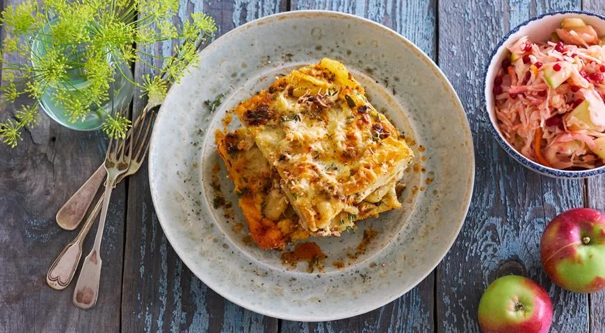 Картофельные ломтики с грибами