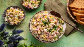 Рецепты с мясной гастрономией и яйцом куриным