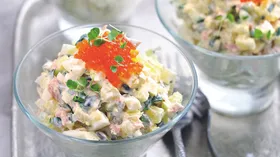 Рецепты с картофелем, соусами и икрой