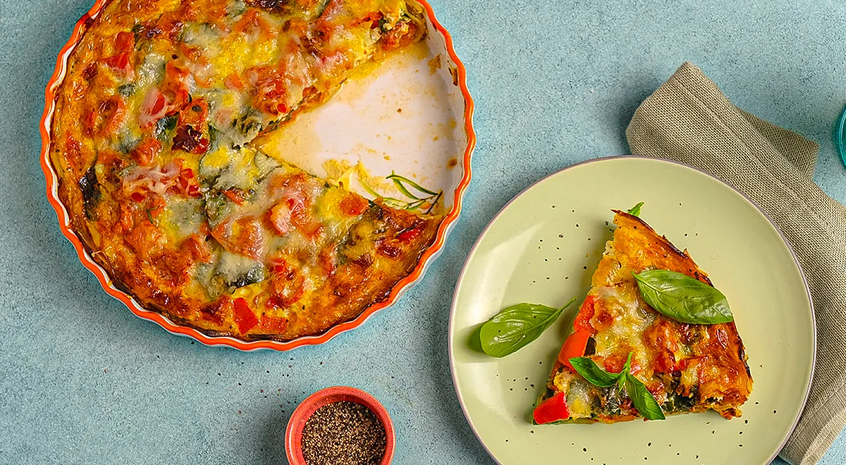 Киш с картофельной корочкой