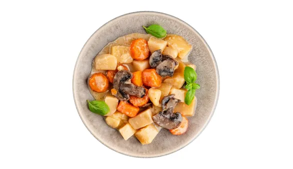 Картошка с грибами тушеная