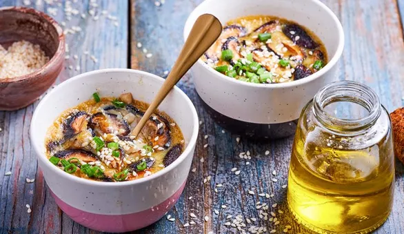 Яичное суфле с шиитаке всего из 5 ингредиентов