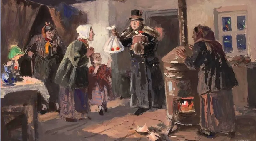 Владимир Егорович Маковский «Пасха». Холст, масло, 1914 г.