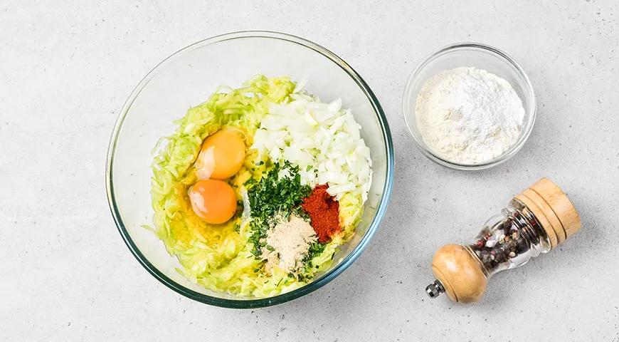 Лепешка из кабачков на сковороде