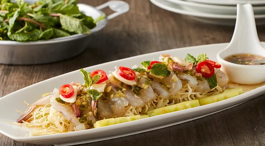 Креветки с рыбным соусом