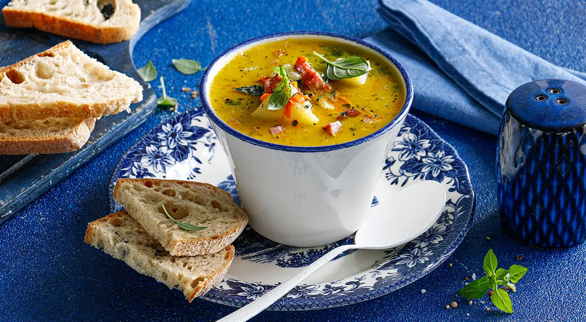 Рецепт сырного супа с сервелатом