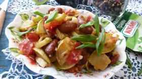 Рецепты с салатом, фасолью белой и бобами
