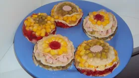 Рецепты с овощами, горохом и ветчиной