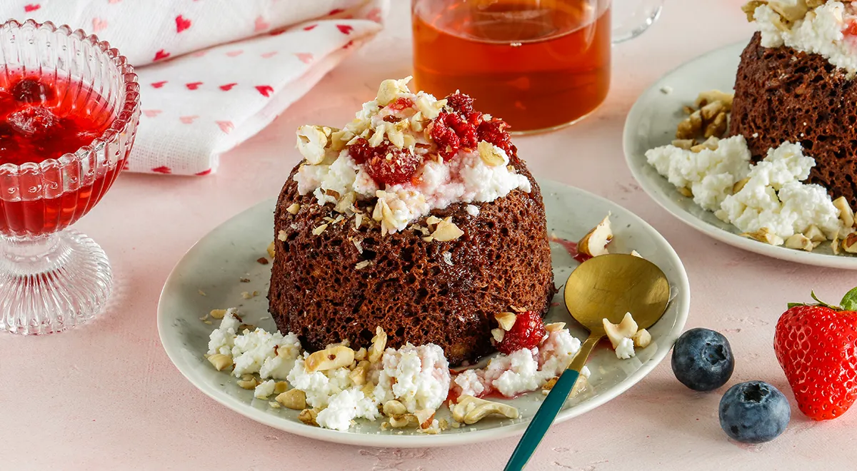 ПП-кекс в микроволновке без муки