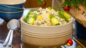 Рецепты с яйцом, огурцом и языком