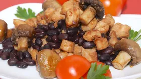 Простые рецепты с шампиньонами и бобами