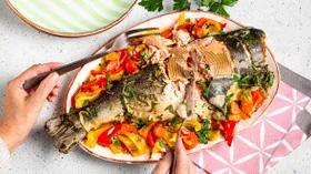 Рецепты с томатами и горбушей