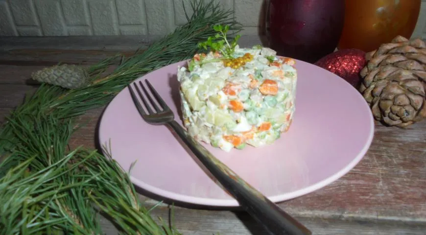 Готовим салат "Оливье"