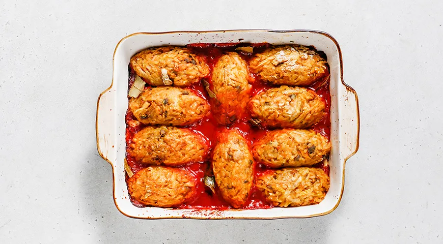 Постные ленивые голубцы