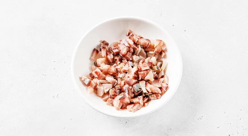 Селедка под шубой с орехами