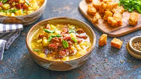 Рецепты с мясом, картофелем и горохом