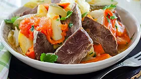 Рецепты с говядиной, морковью и огурцом
