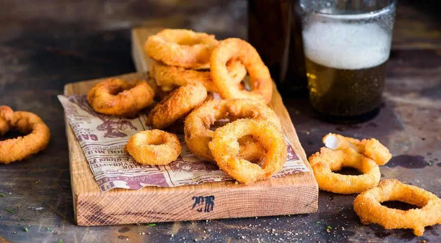 Хрустящие луковые кольца