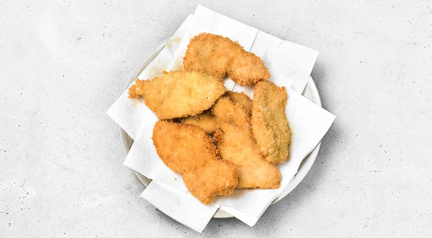 Куриное филе в панировке во фритюре