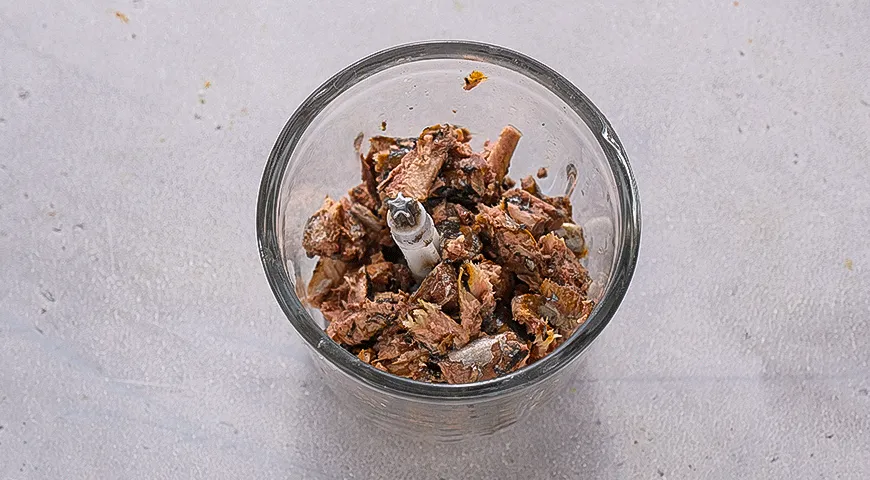 Паштет из сайры с хреном