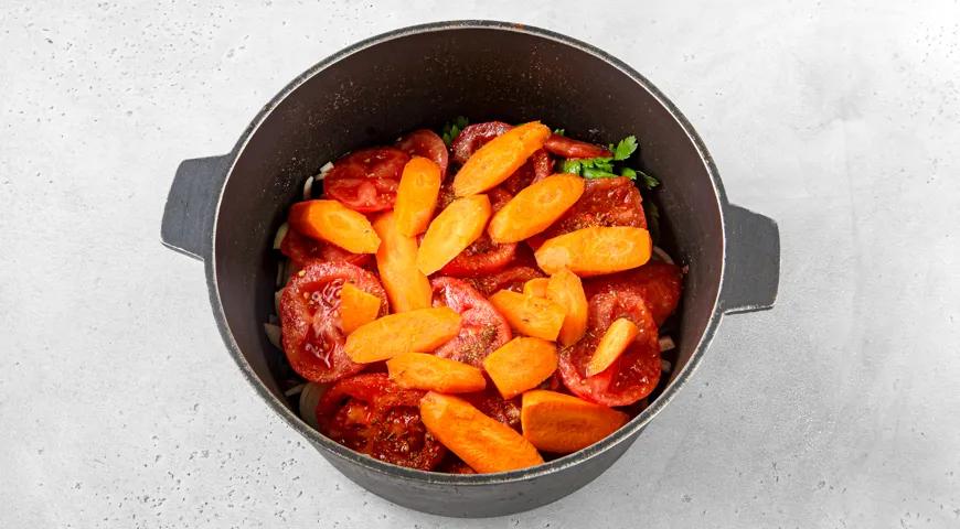 Басма из баранины в казане