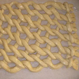 Простой рецепт хлебной плетенки Персидский ковeр