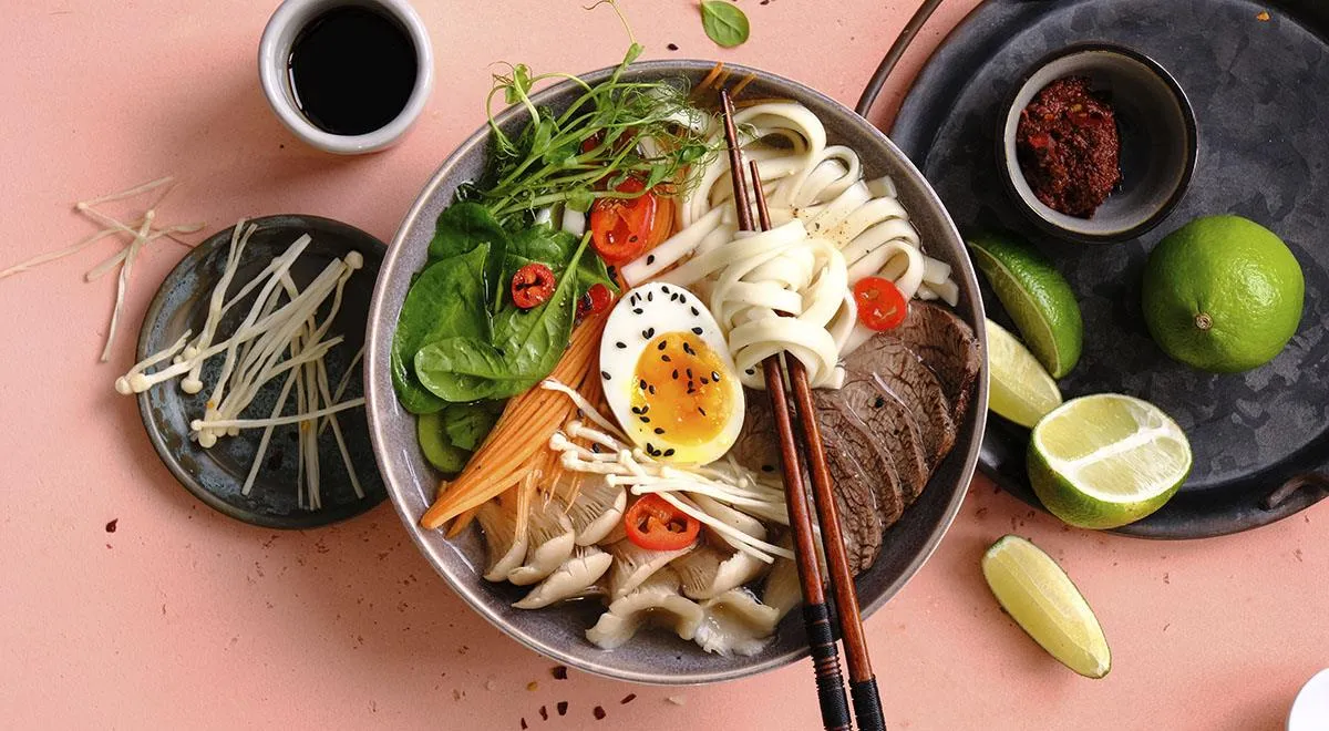 Рецепт рамена с лапшой удон и говядиной