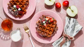 Яблочные вафли