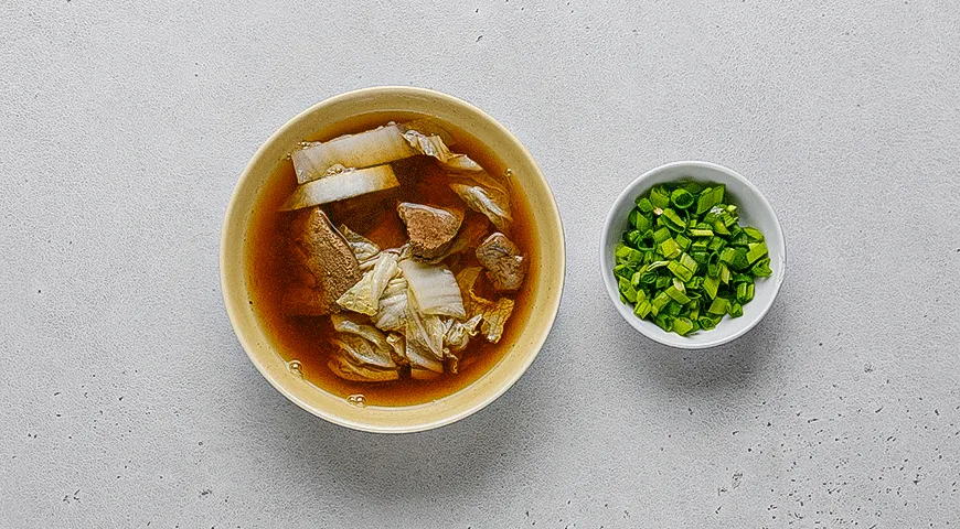 Суп с печенкой по-китайски