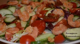 Рецепты с морепродуктами, черри и огурцом